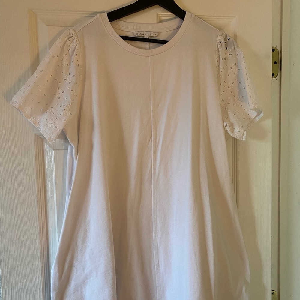 White Maternity mini dress